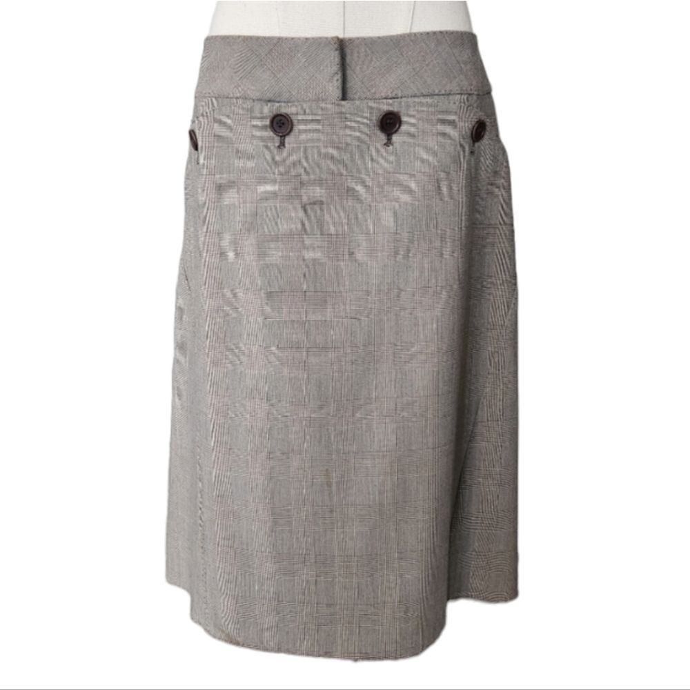 NWT BCBG Max Azria Brown plaid skirt - Size 6